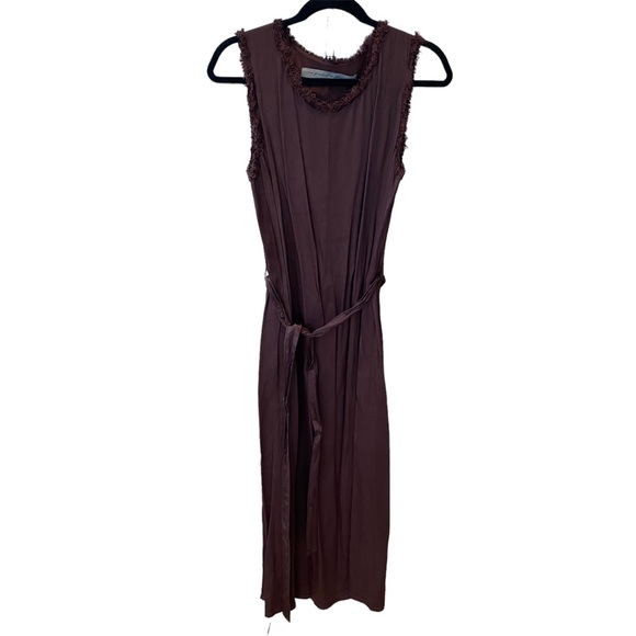NWT Raquel Allegra Plum Satin Dress